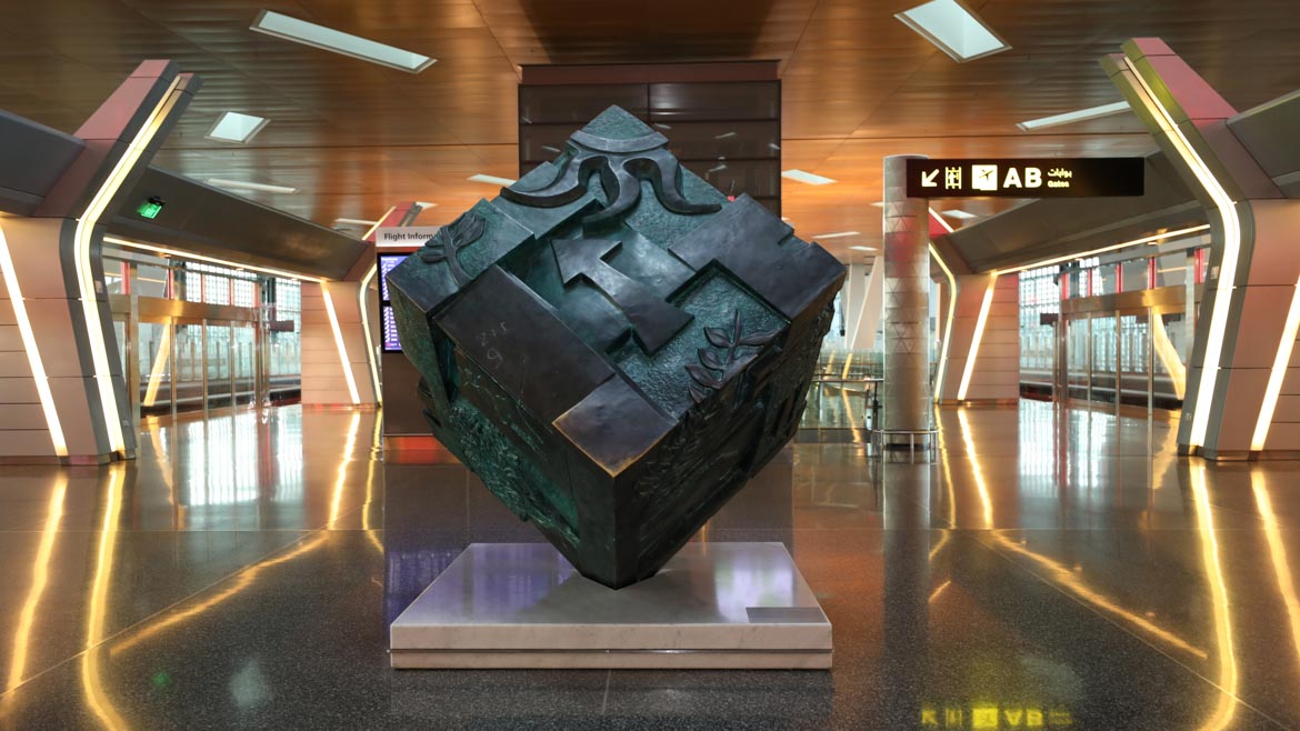 Message of peace to the world art by Iraqi artist Ahmed Al Bahrani