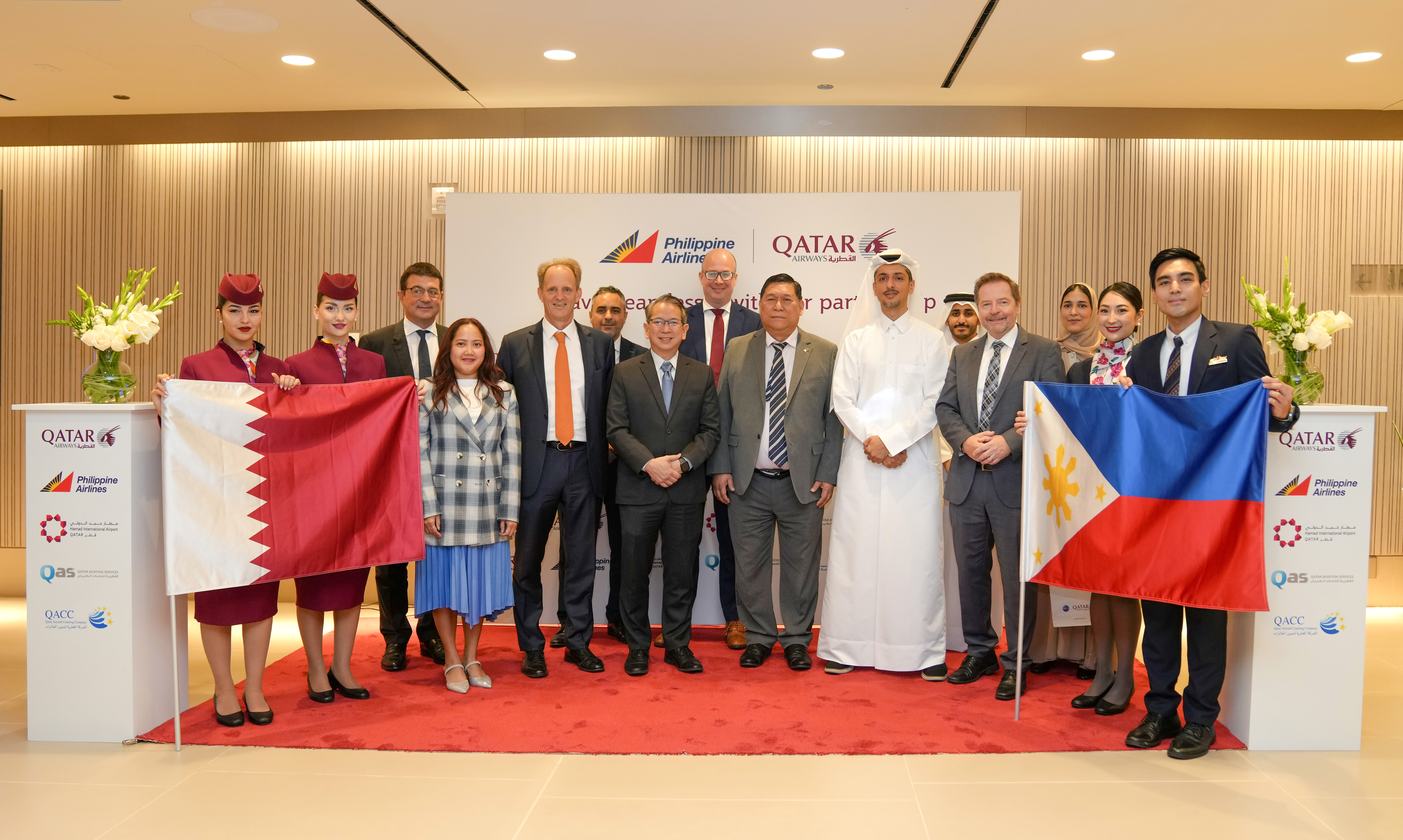 مطار حمد الدولي يحتفل بإطلاق شراكة الرمز المشترك الاستراتيجية مع الخطوط الجوية الفلبينية