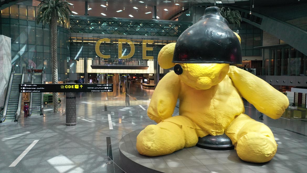 Lamp bear by urs fischer